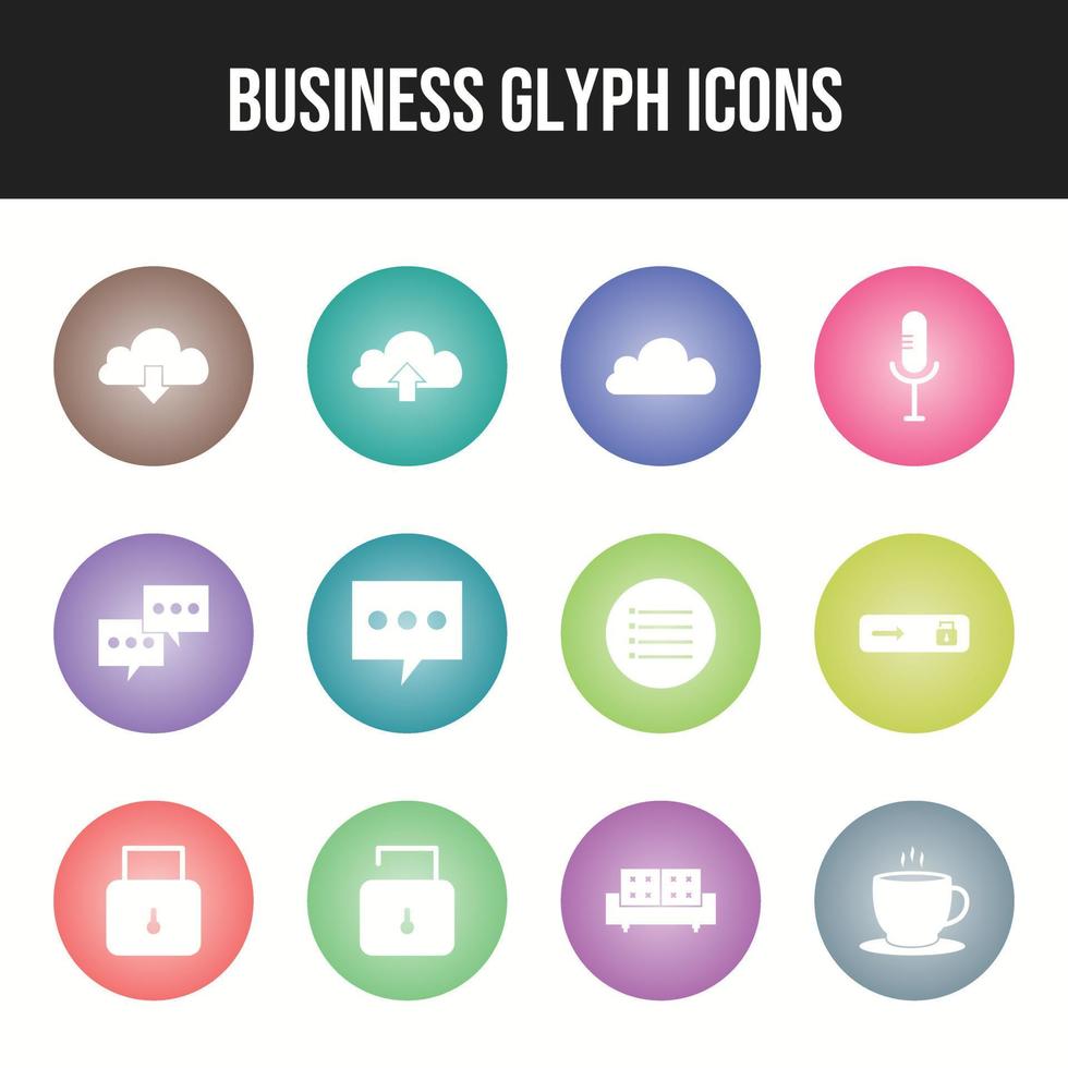 Beautiful Business vector icon set