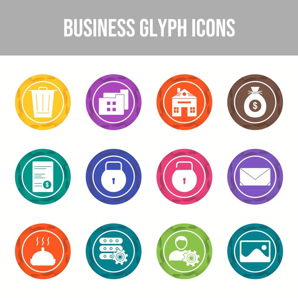 Beautiful Business vector icon set