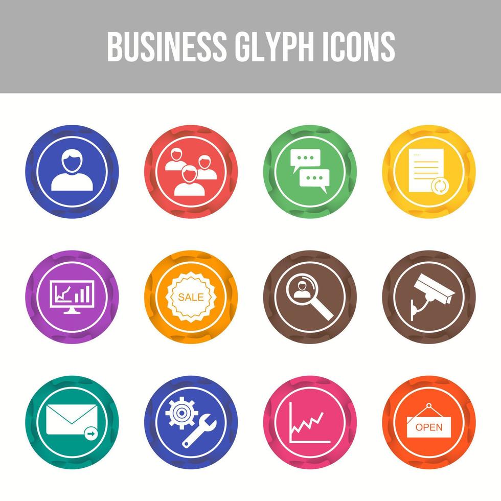 Beautiful Business vector icon set