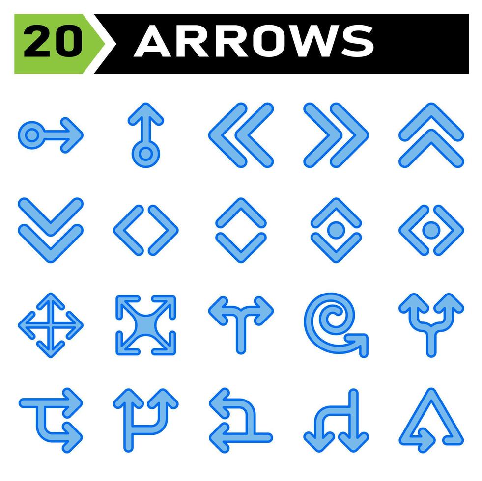 Arrows icon set include arrow, arrows, right, direction, arrow right, up, arrow up, down, arrow down, left, arrow left, transfer, exchange, sync, refresh, synchronize, rotate vector