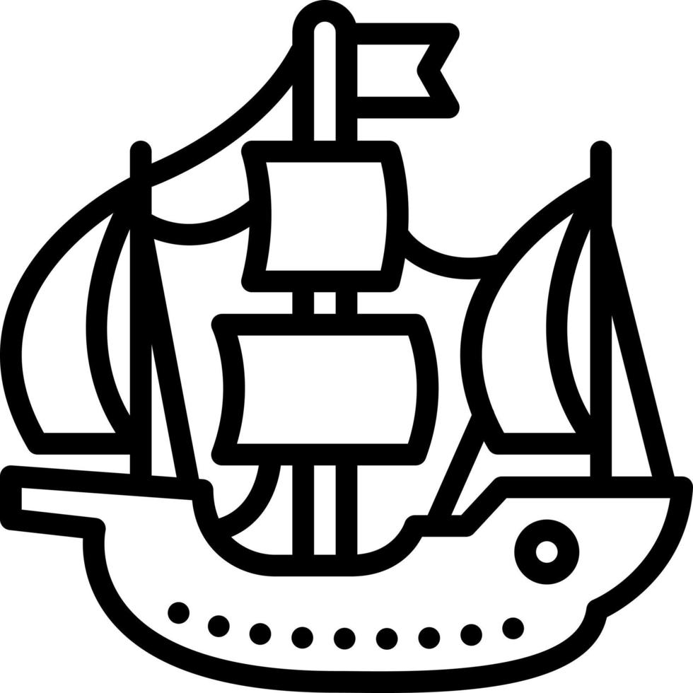 line icon for columbus vector