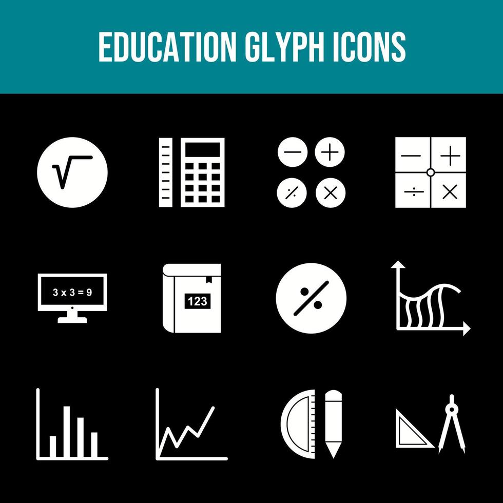 Unique Set of Education Icons vector