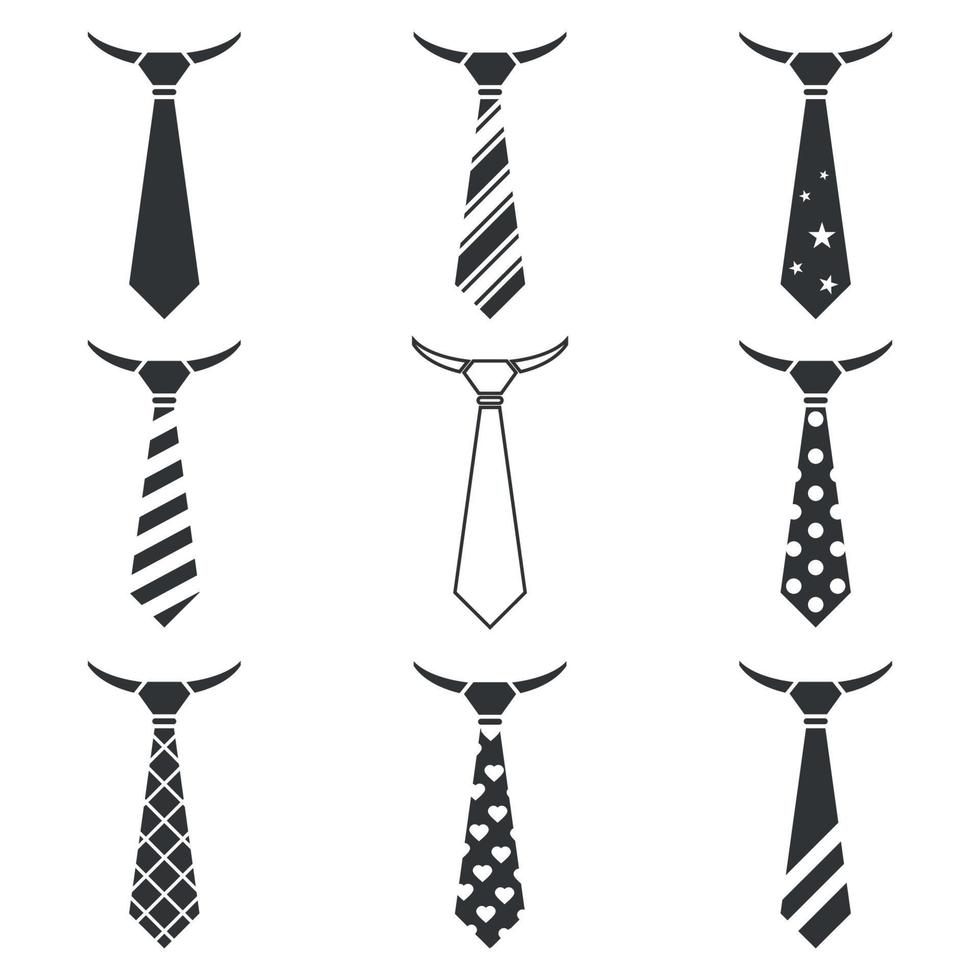 Set of isolated icons on a theme ties vector