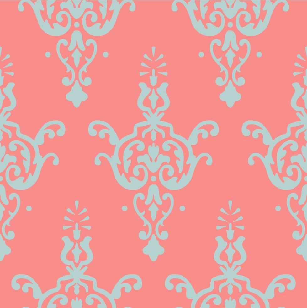Vector damask seamless pattern background. Classical luxury old fashioned damask ornament, royal victorian seamless texture