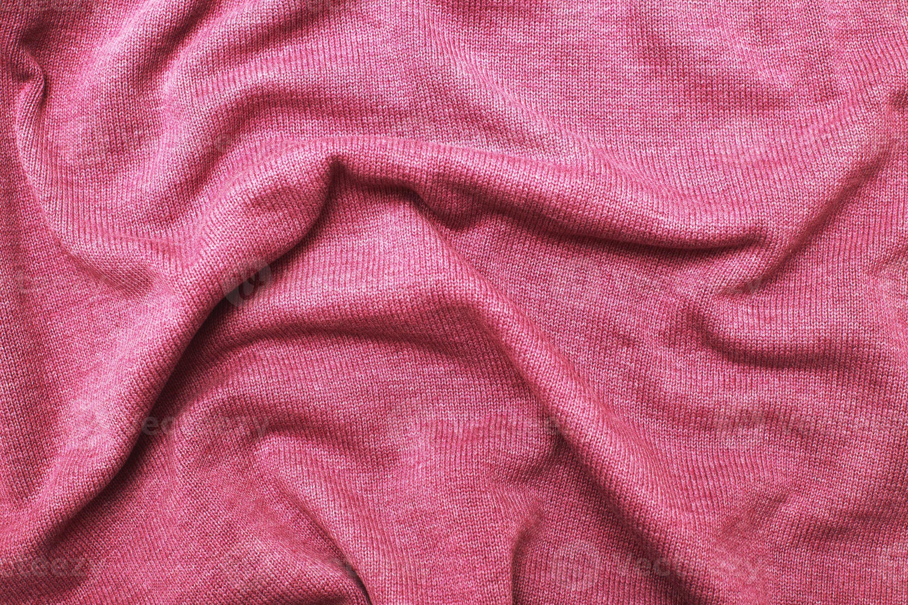 burgundy viva magenta wrinkled plush fabric background texture, soft