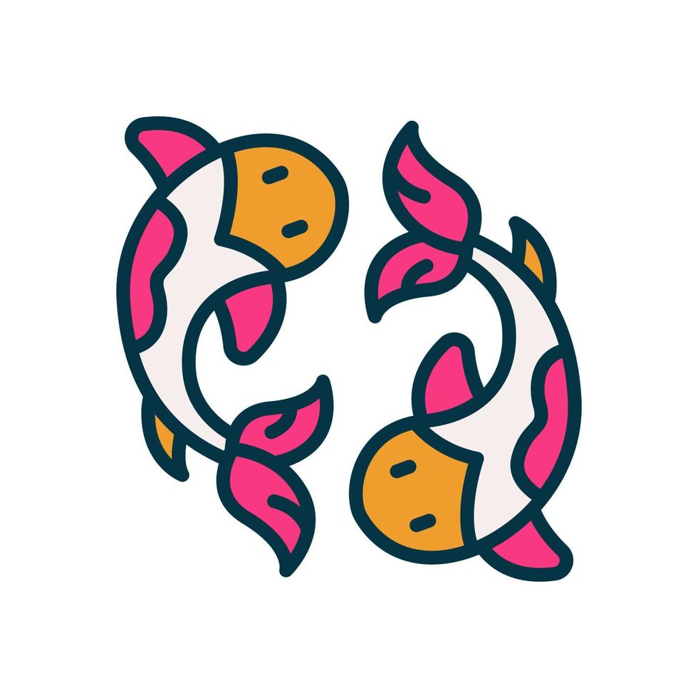 koi fish icon for your website, mobile, presentation, and logo design. vector