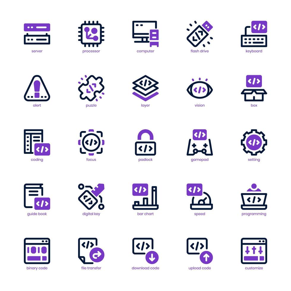 Programming icon pack for your website, mobile, presentation, and logo ...