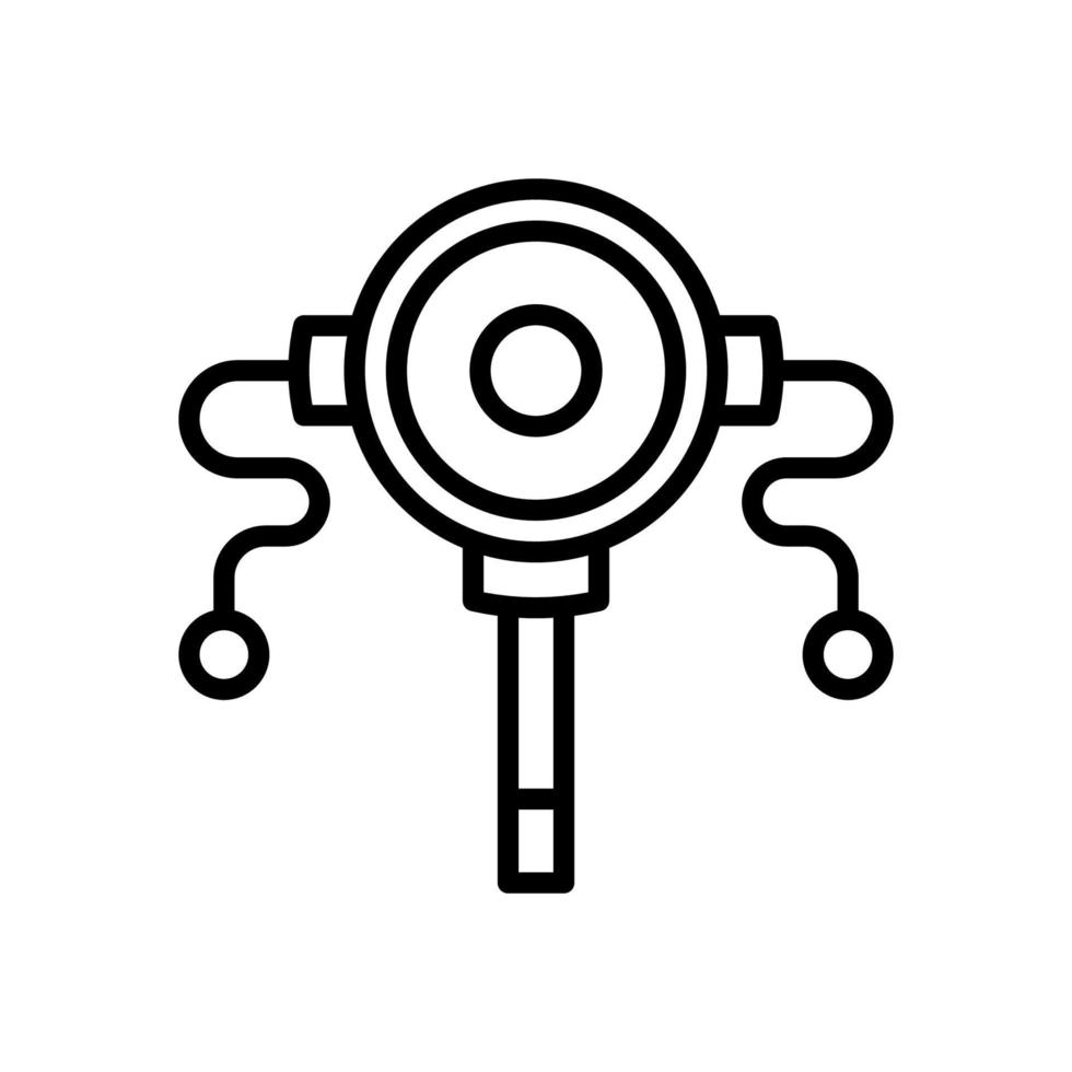 rattle drum icon for your website, mobile, presentation, and logo design. vector