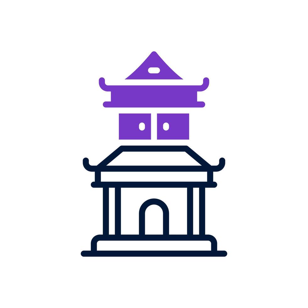 chinese temple icon for your website, mobile, presentation, and logo design. vector