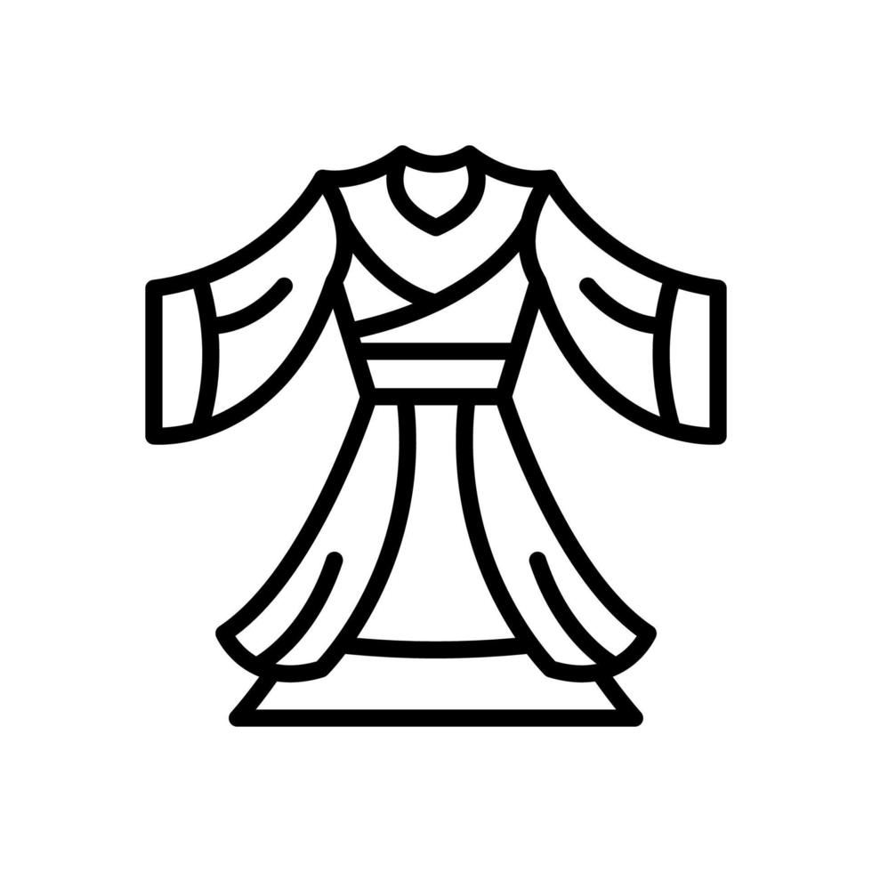 chinese dress icon for your website, mobile, presentation, and logo design. vector