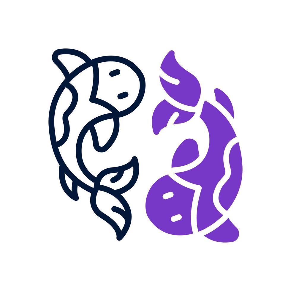 koi fish icon for your website, mobile, presentation, and logo design. vector
