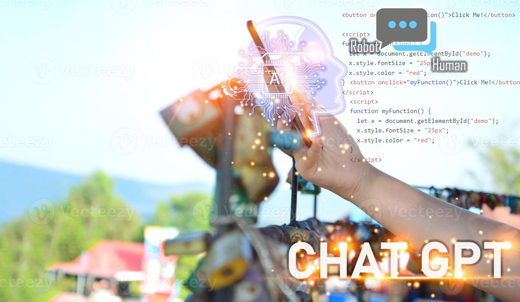 Conceptually, ChatGPT,chat GPT is an AI chatbot or artificial intelligence that can communicate through messages with humans naturally. photo