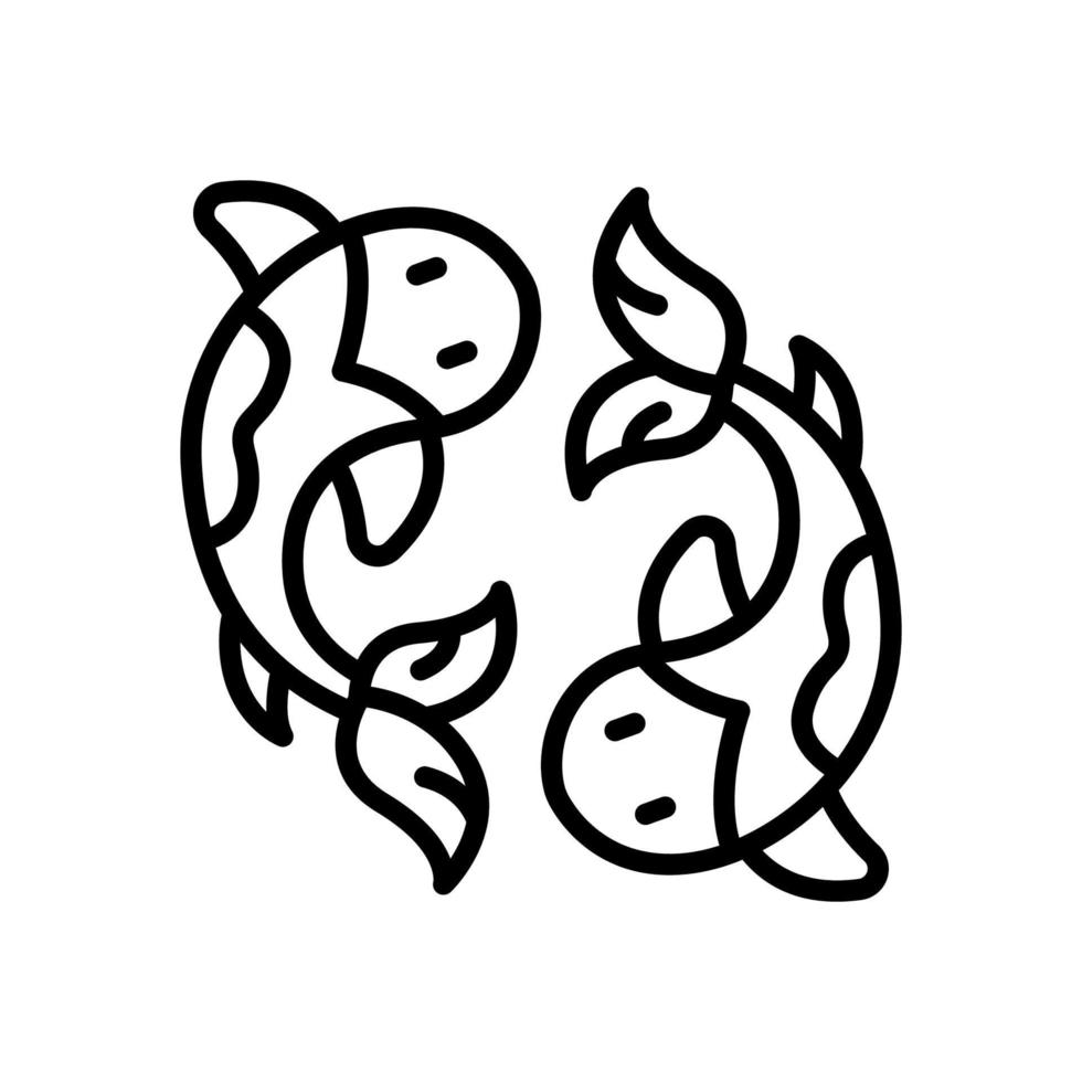koi fish icon for your website, mobile, presentation, and logo design. vector