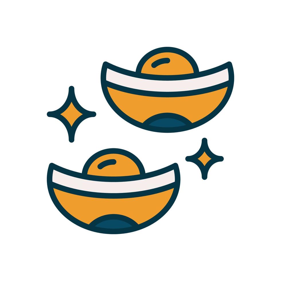 chinese ingot icon for your website, mobile, presentation, and logo design. vector