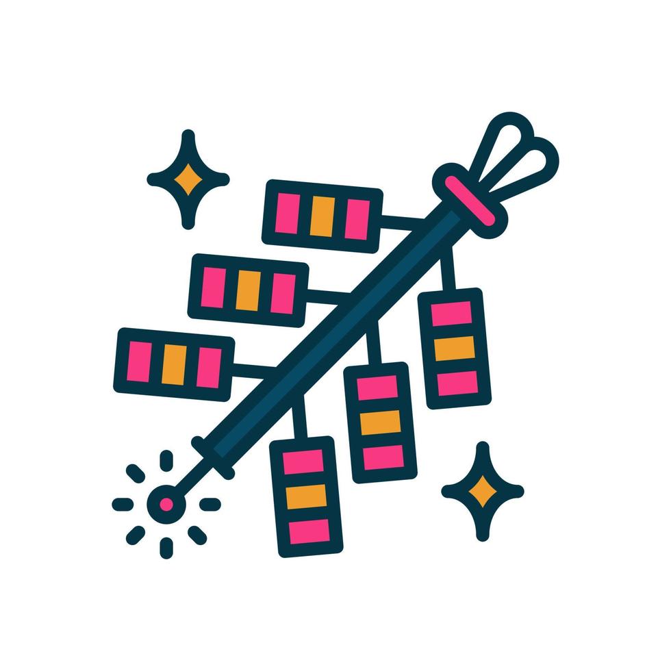 firecracker icon for your website, mobile, presentation, and logo design. vector