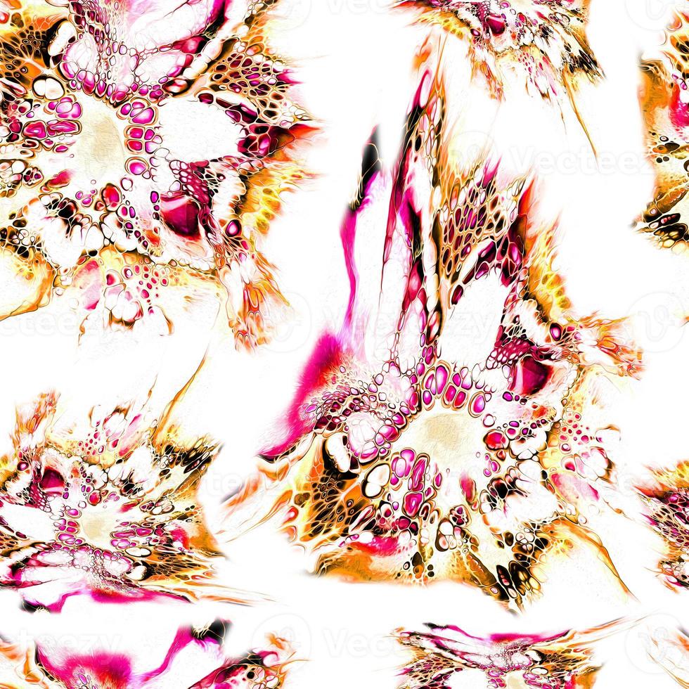 Seamless colorful abstract pattern, watercolor effects. photo