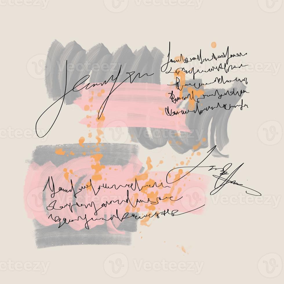 Abstract art background creative minimalist with different shapes for wall decoration. painting for postcard, wall decor, print, card, wallpaper, background. photo
