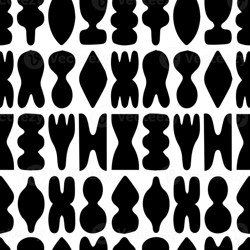 Trendy minimalist seamless pattern with abstract creative artistic hand drawn composition ideal for interior design, wallpaper, minimal background, illustration photo