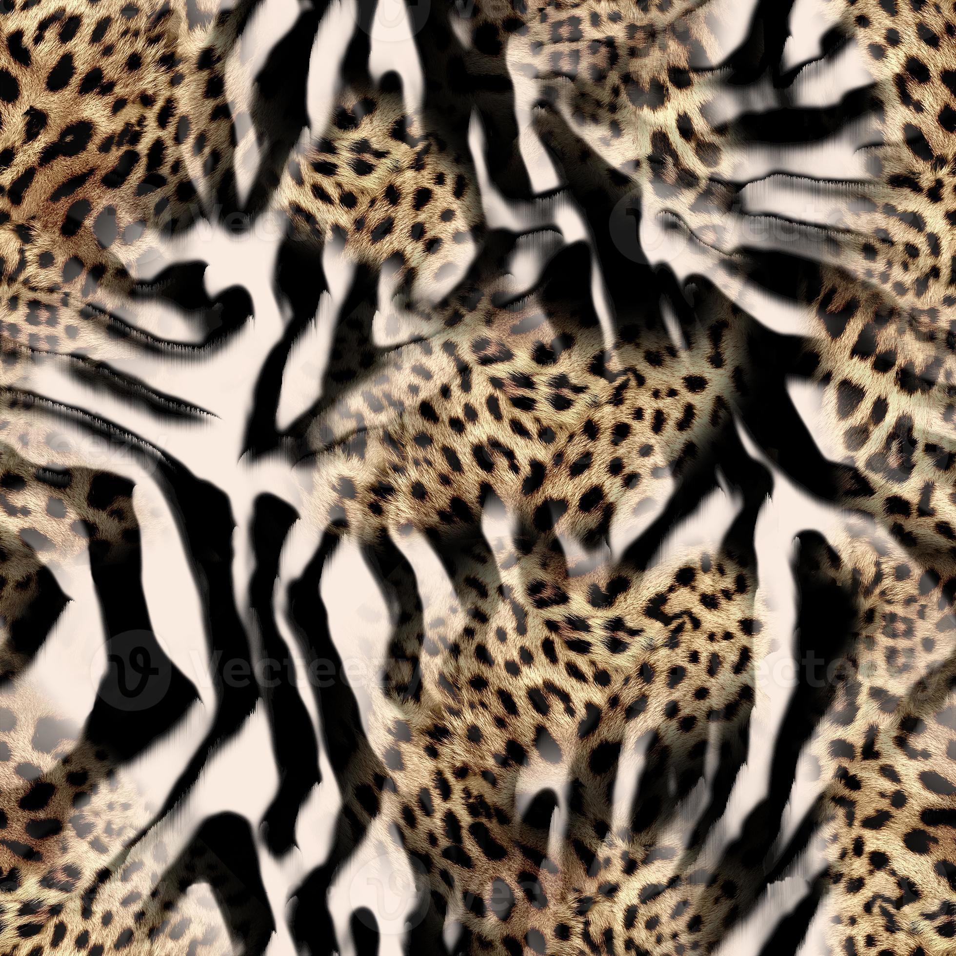 Zebra Leopard Print African Animal Skin Print Fur Texture