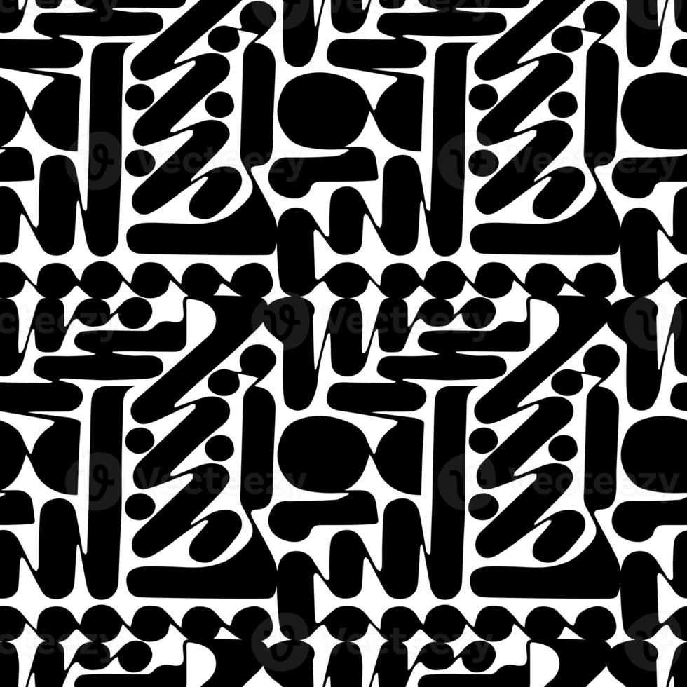 Trendy minimalist seamless pattern with abstract creative artistic hand drawn composition ideal for interior design, wallpaper, minimal background, illustration photo