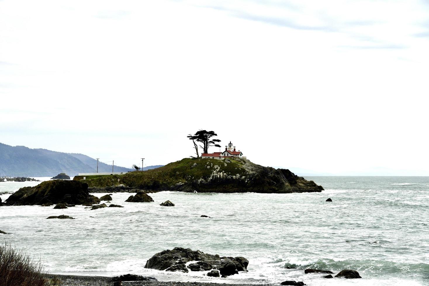 Battle Point lighthouse near Cathedral City California photo