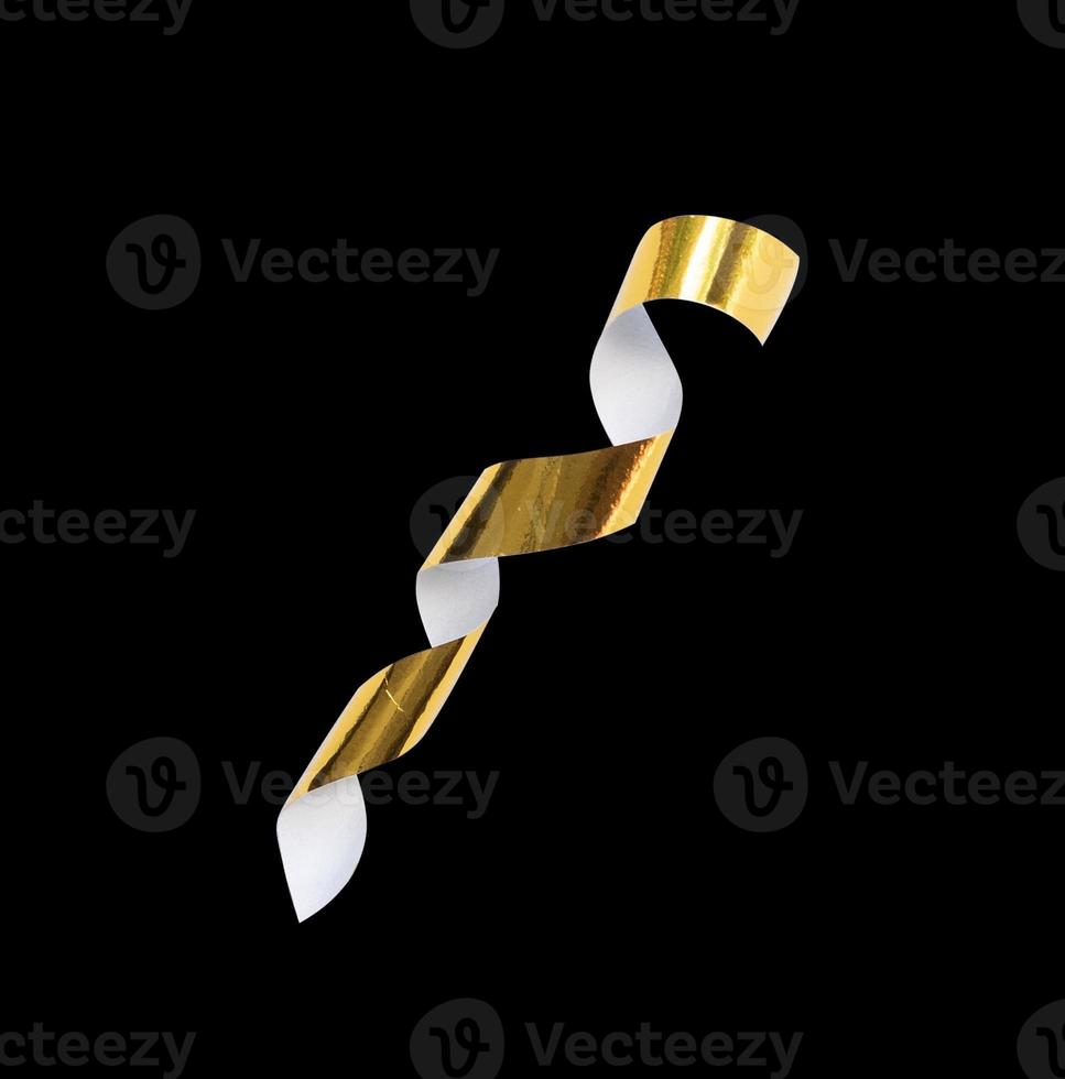 Golden confetti isolated for design element photo