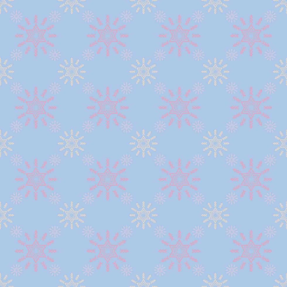 Seamless snowflake pattern geometry graphic for textile wrapping cover floor fabric textured wallpaper background. Minimal modern classic retro vintage stripes geometric symmetry seamless patterns. vector