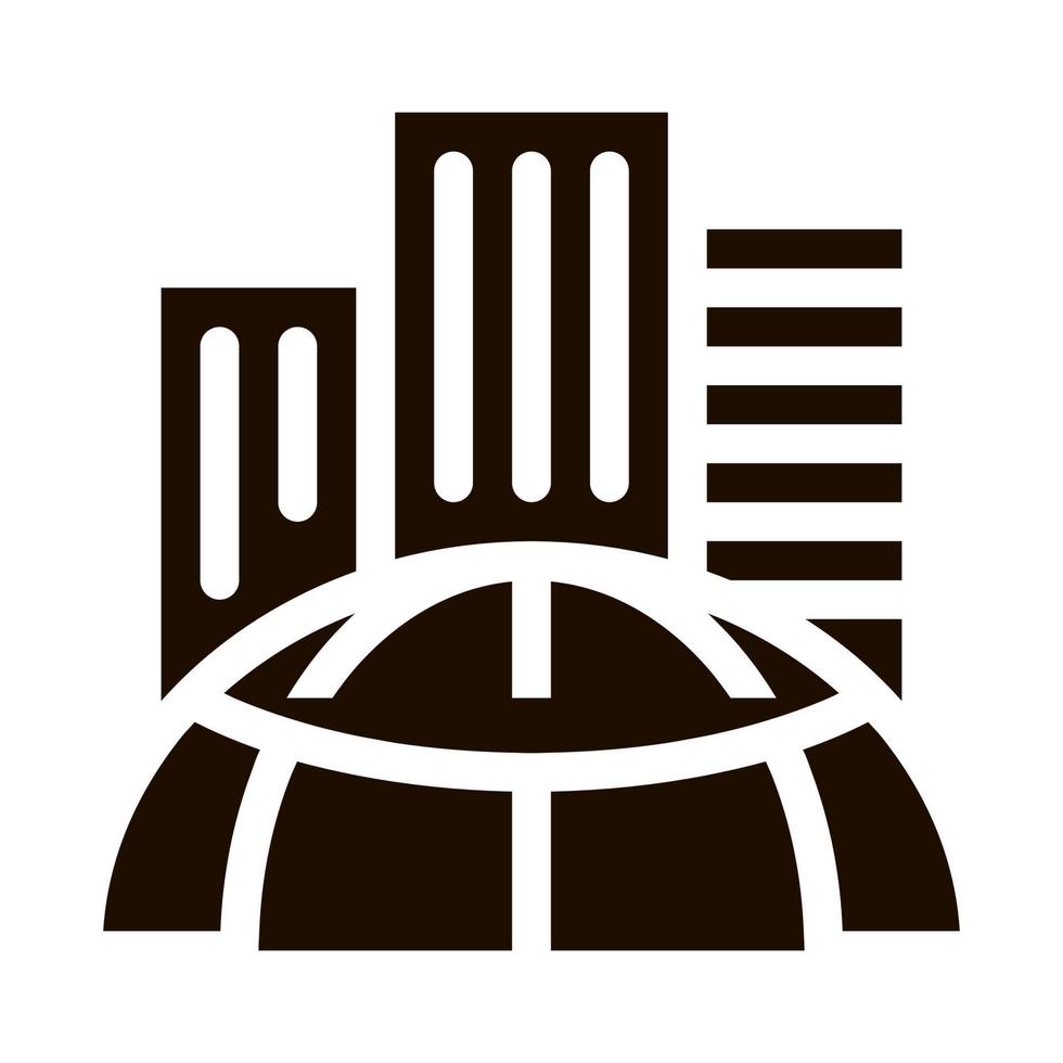 Skyscraper Earth Problem Vector Icon