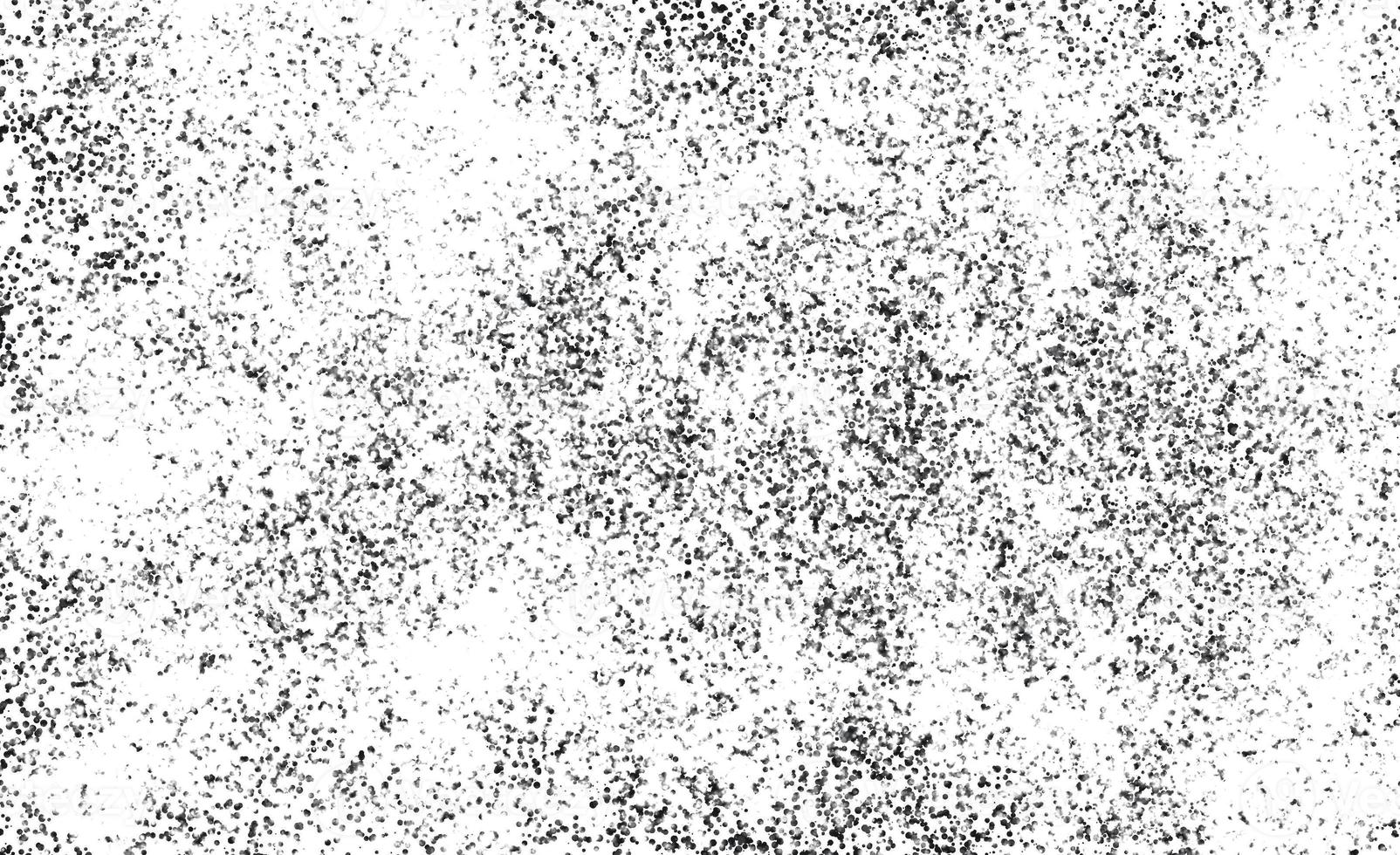 Grunge Black And White Urban. Dark Messy Dust Overlay Distress Background. Easy To Create Abstract Dotted, Scratched, Vintage Effect With Noise And Grain photo