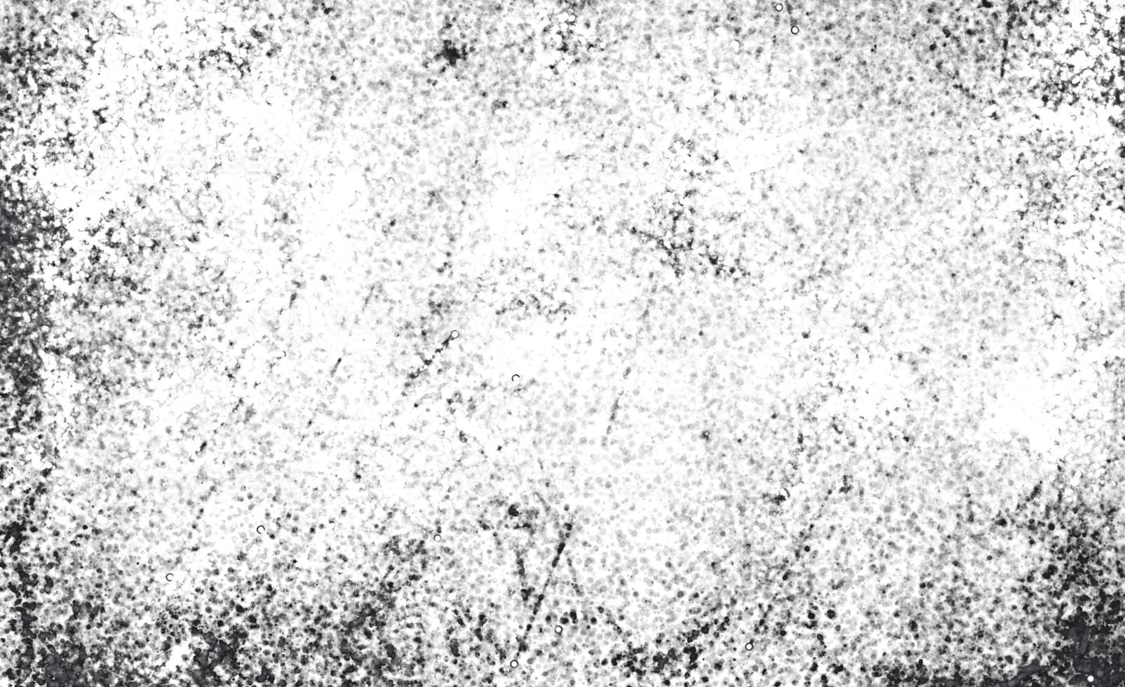 Grunge Black And White Urban. Dark Messy Dust Overlay Distress Background. Easy To Create Abstract Dotted, Scratched, Vintage Effect With Noise And Grain photo