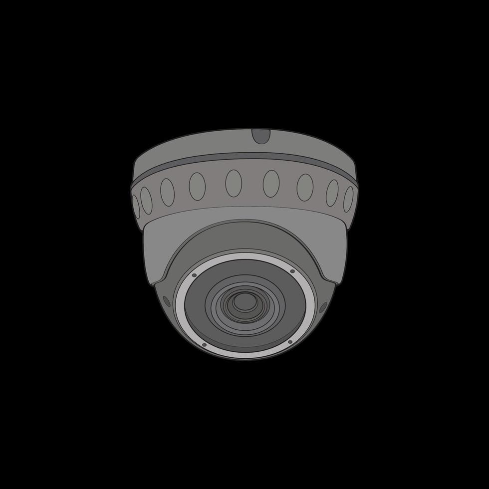 Cctv in coloring vector style, isolated on white background. Cctv in coloring vector style for coloring book.