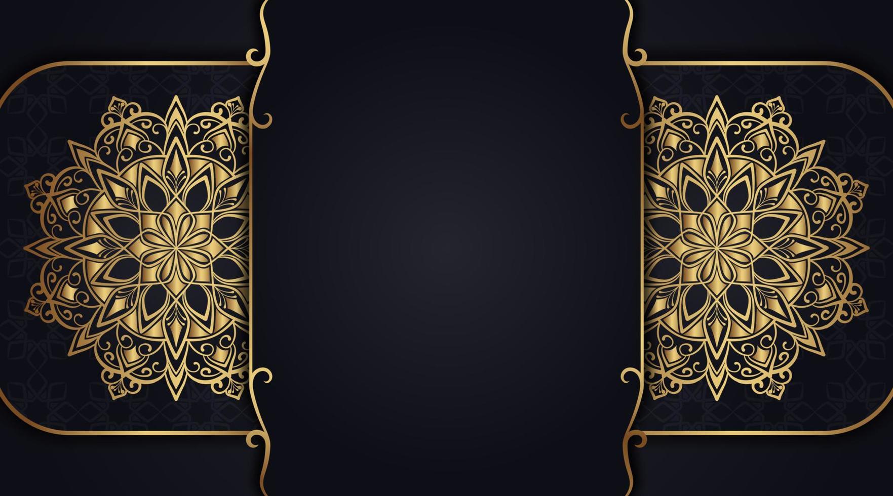ornamental background with mandala, vector design