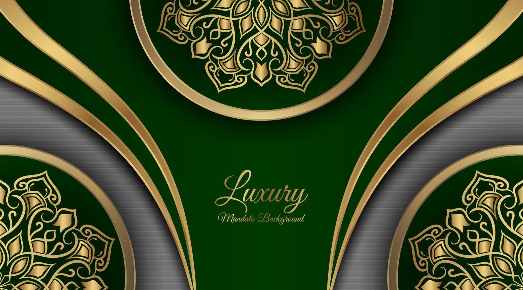 oro mandala ornamental de lujo, diseño vectorial vector
