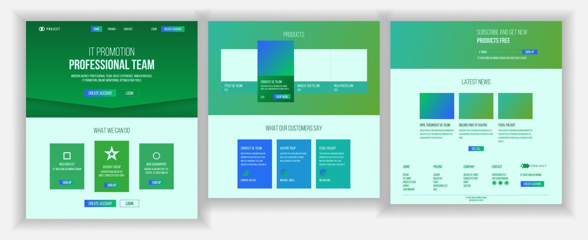 Main Web Page Design Vector. Website Business Screen. Landing Template. Innovation Idea. Engineer Device. Workflow Organisation. Design Business.Illustration vector
