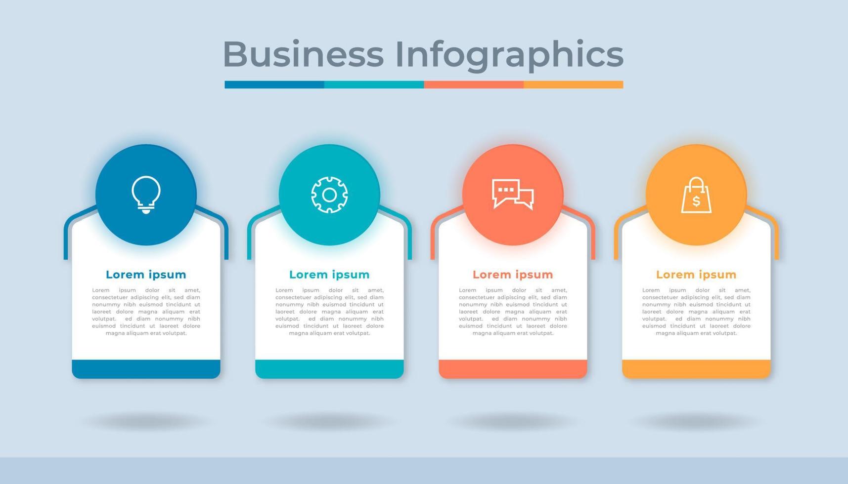 Timeline Infographics Business Data Visualization Process Chart. Abstract Diagram Graph with Steps, Options vector