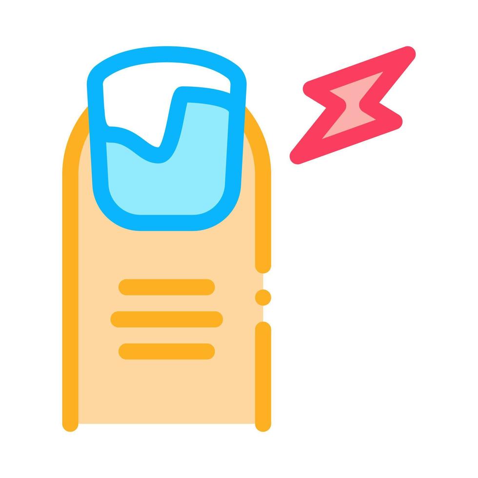 nail ill icon vector outline illustration