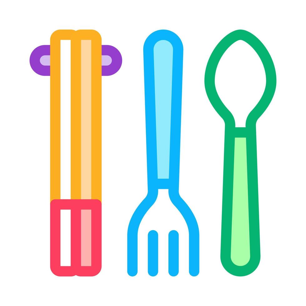 food utensil icon vector outline illustration