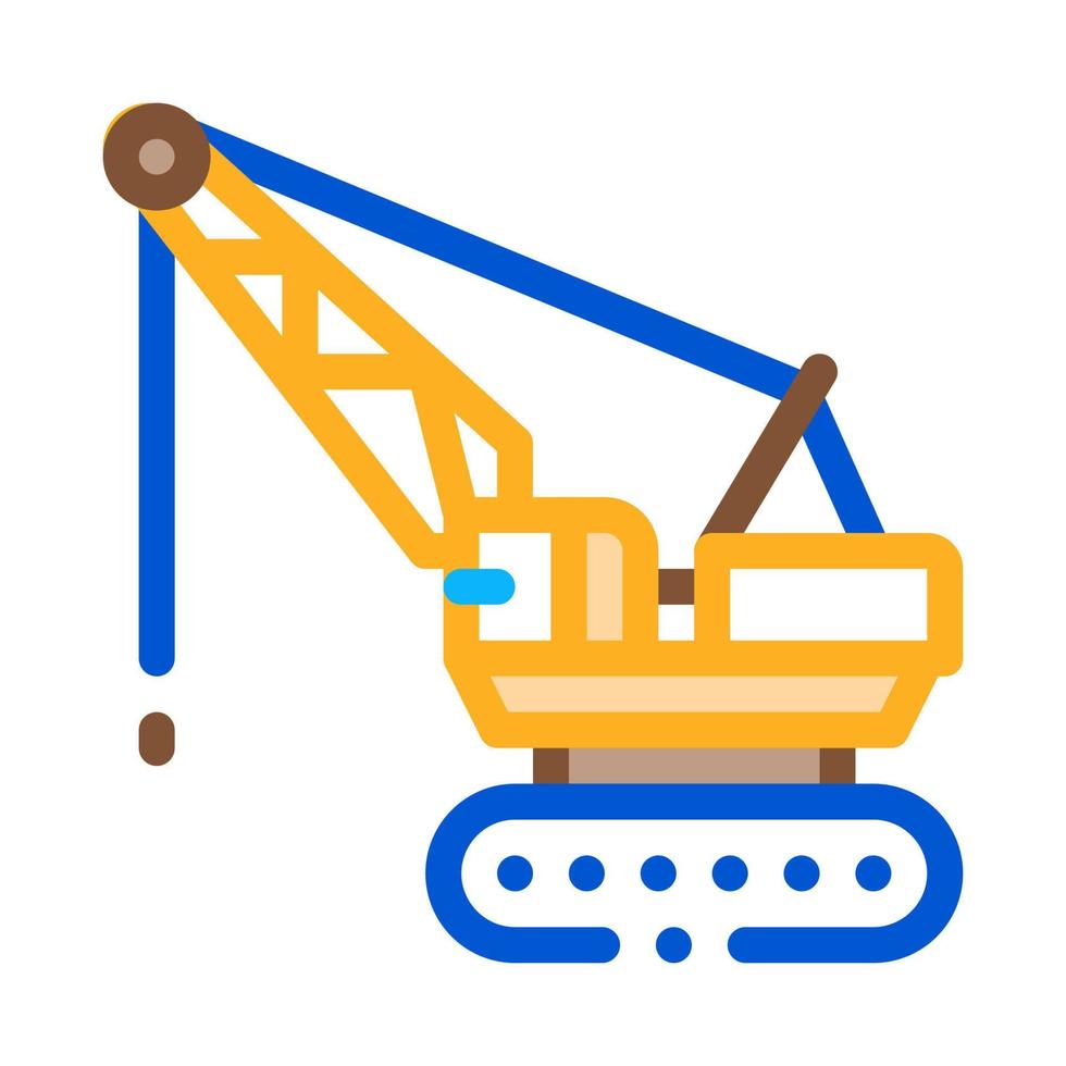 crane transport icon vector outline illustration