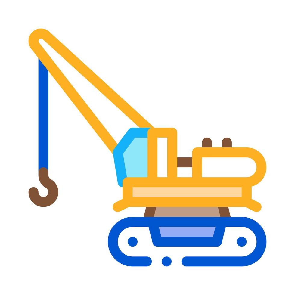 crane machine icon vector outline illustration