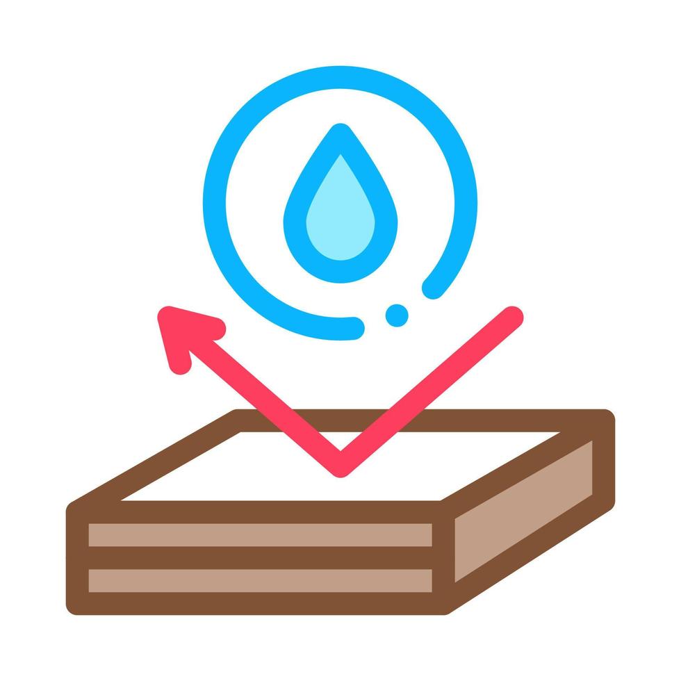 waterproof roof icon vector outline illustration