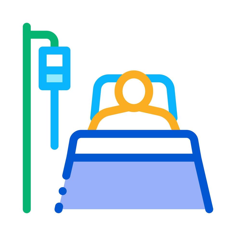 patient in resuscitation icon vector outline illustration