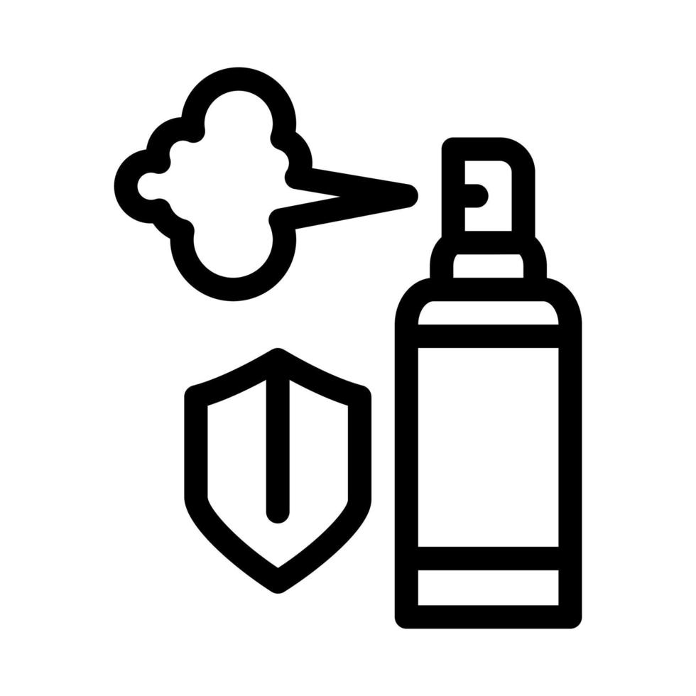 ilustración de contorno de vector de icono de botella de spray de aroma