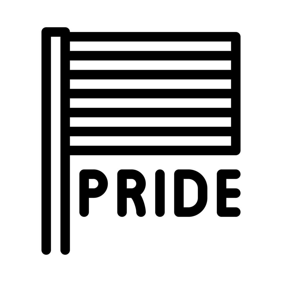 lgbt flag icon vector outline illustration