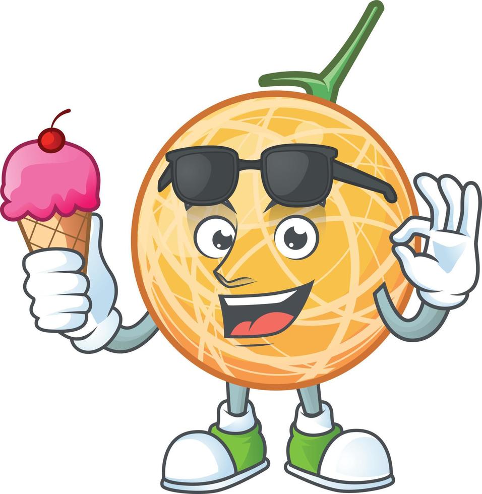 vector de fruta de melón