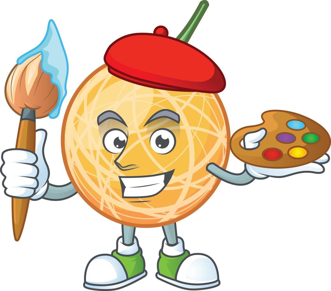 Cantaloupe Fruit Vector