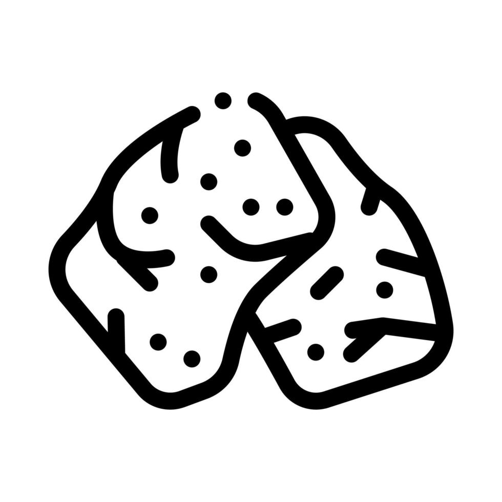 soy meat icon vector outline illustration