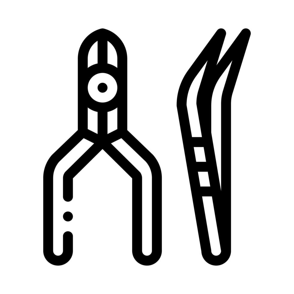 watch repair equipment icon vector outline illustration