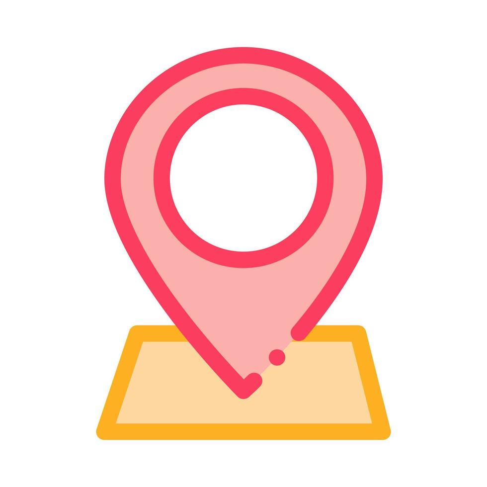 webshop gps location mark icon vector outline illustration