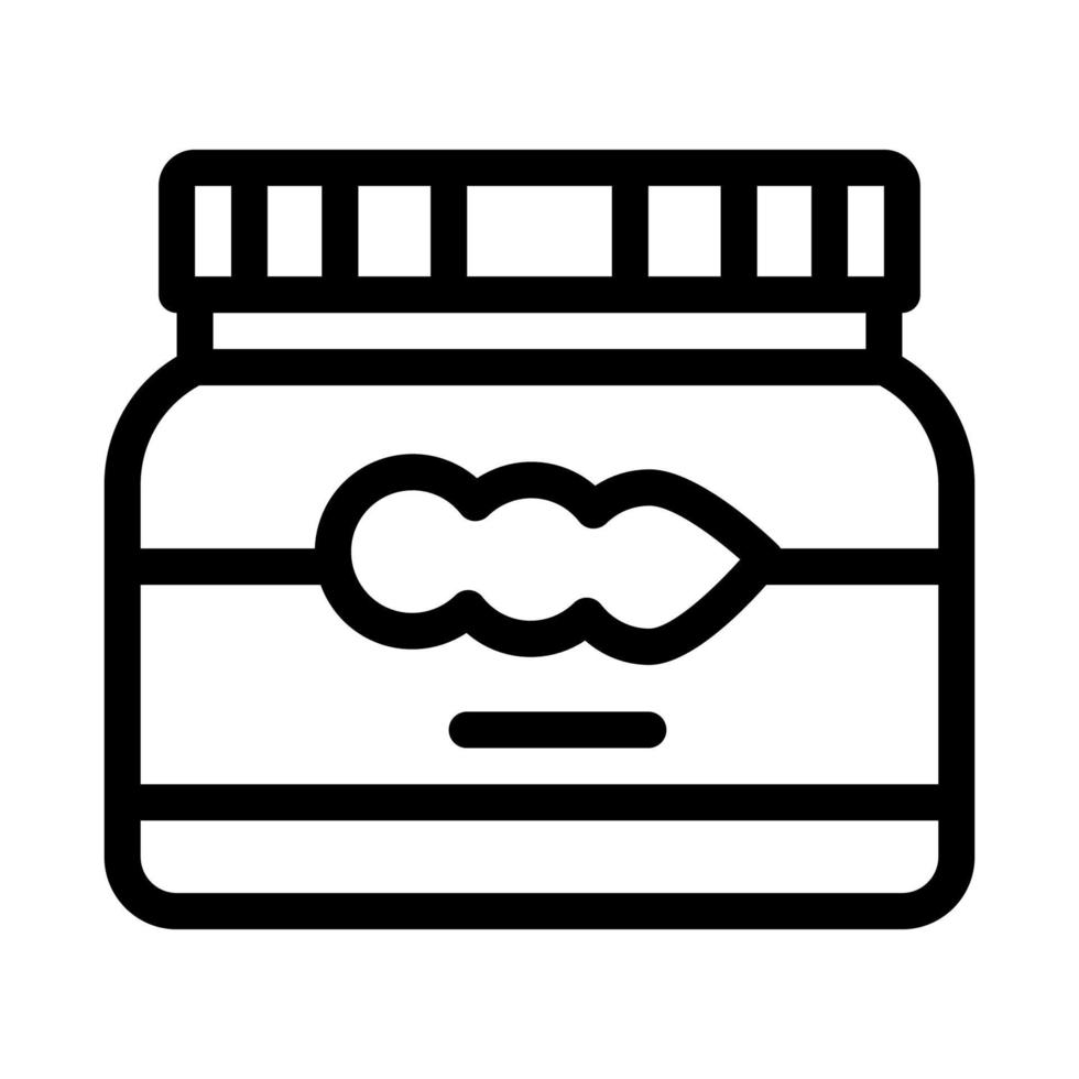 soy beans jar icon vector outline illustration