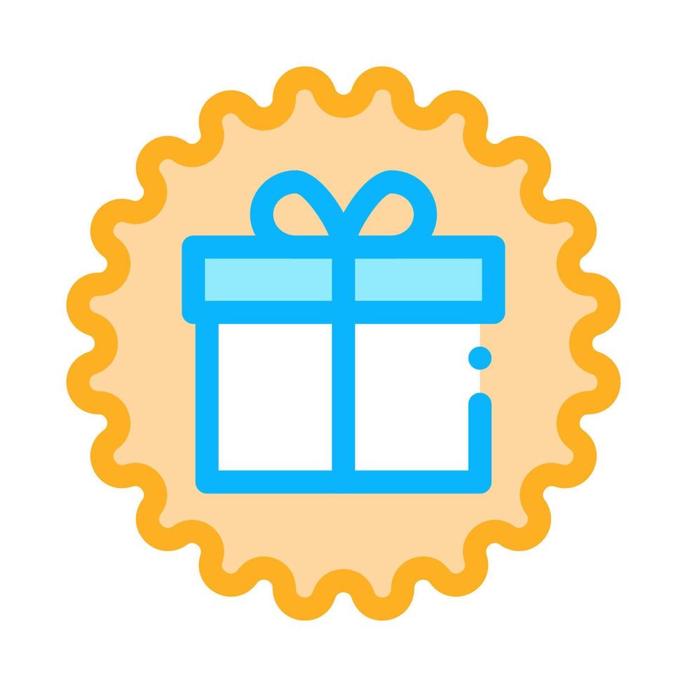 webshop gift icon vector outline illustration